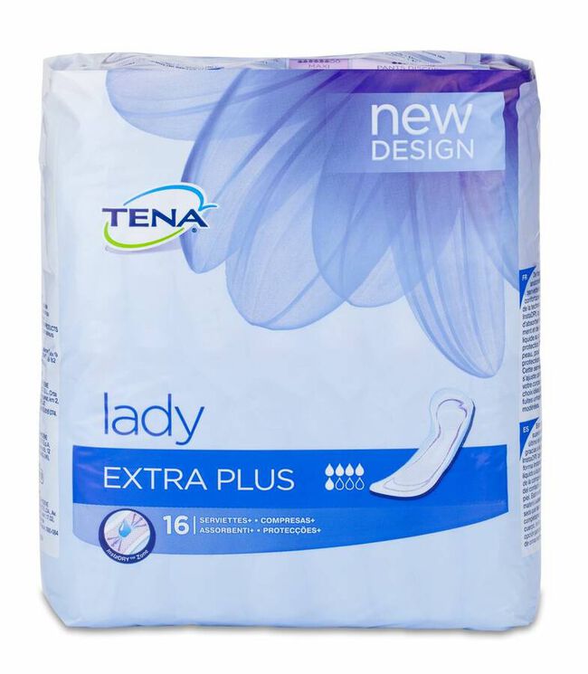 Absorb Inc Orina Ligera Tena Lady Extra Plus 16 U 