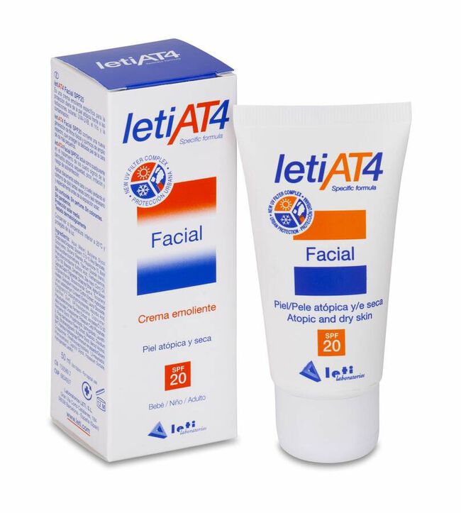 Leti At-4 Crema Facial Spf 20 50 ml 