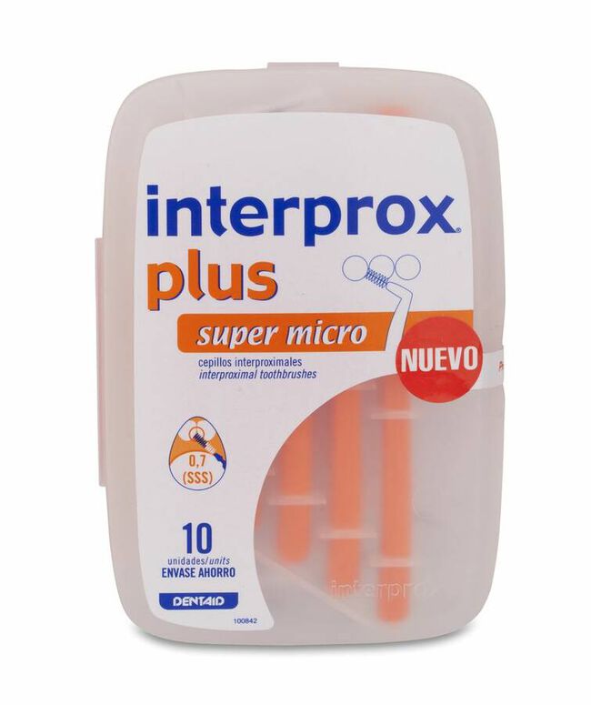 Cepillo Dental Interproximal Interprox Plus Super Micro Envase Ahorro 10 U 