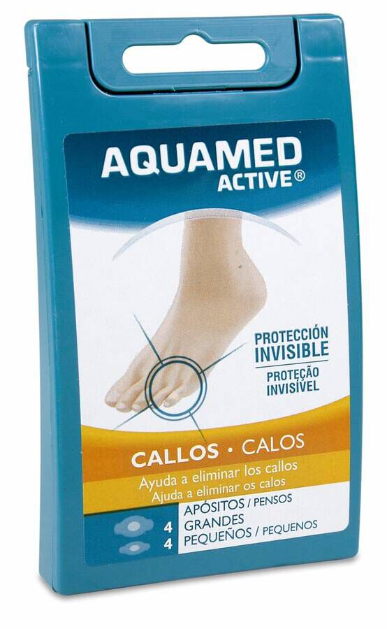 Aquamed Active Care Callos 4 Apositos Gde y 4 Peq 