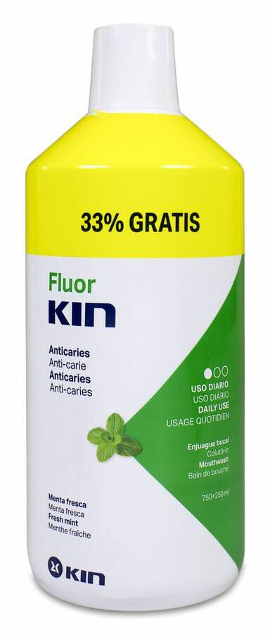 Fluor Kin Anticaries Colutorio Diario 0,05 750 ml 