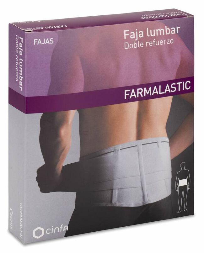 Faja Lumbar Farmalastic Doble Refuerzo T- 1 