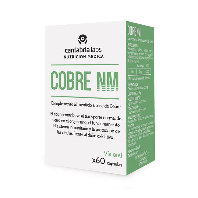 Cobre Nm 60 Cápsulas 