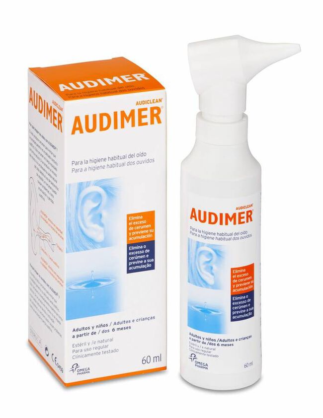 Audimer Audiclean Solución Limpieza Oidos 60 ml 