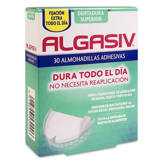 Algasiv Almohadillas Adhesivas Protesis 30 U Superior 