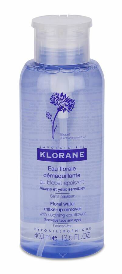 Klorane Agua Desmaquillante Suavizante Al Aciano 400 ml 