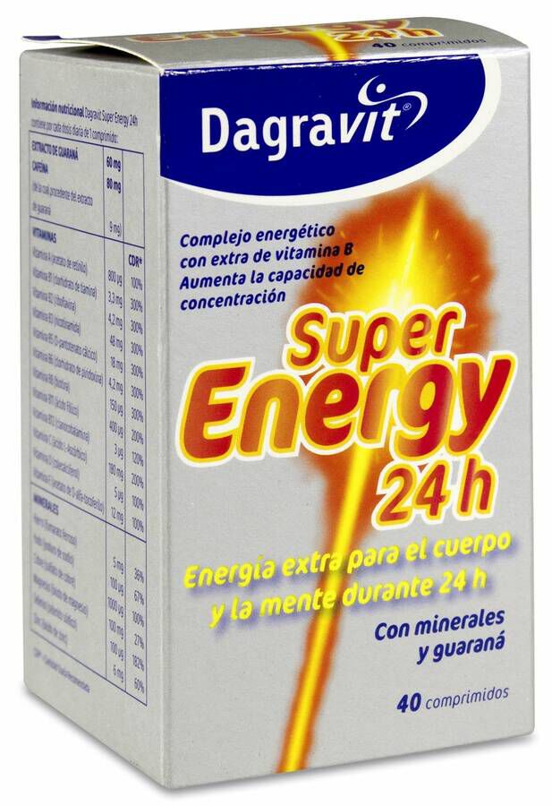 Dagravit Super Energy 24 H 40 Comprimidos 