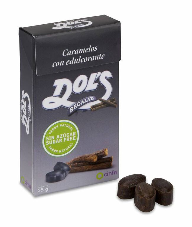 Dol'S Caramelos Sin Azucar Regaliz Caja 35 gr 