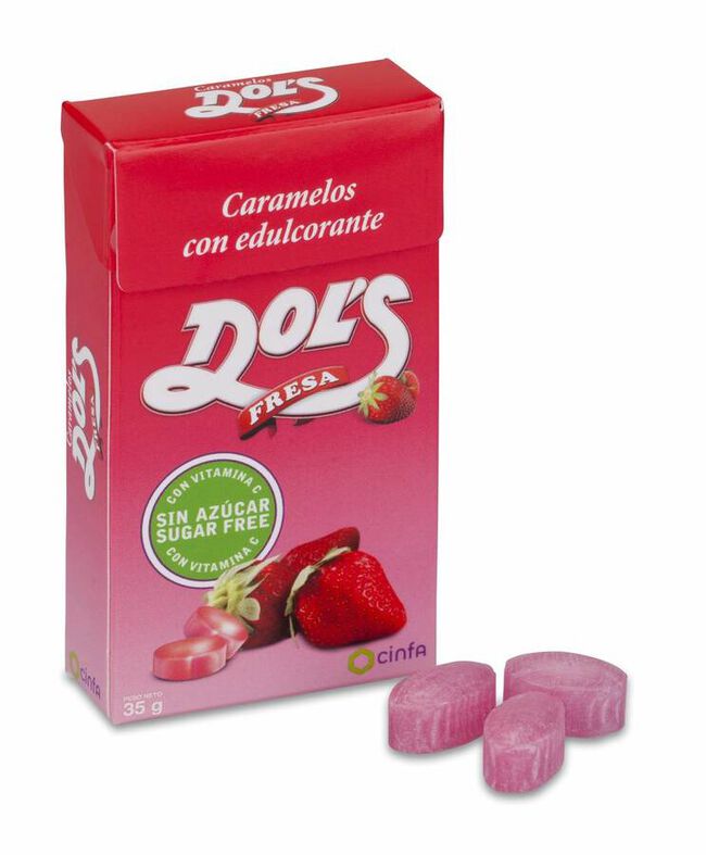 Dol'S Caramelos Sin Azucar Fresa Caja 35 gr 