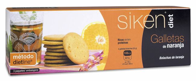 Siken Diet Galletas De Naranja 15 Galletas 