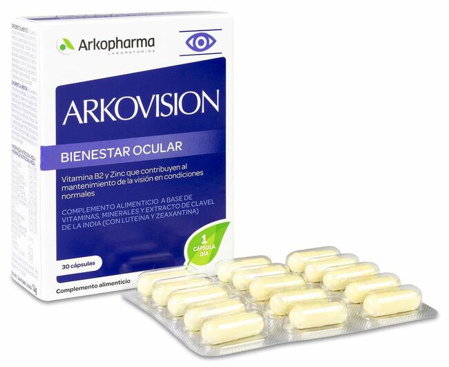 Arkovision Vitaminas Bienestar Ocular 30 Cápsulas 