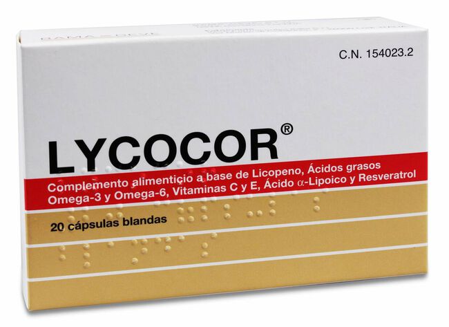 Lycocor 20 Cápsulas Blandas 