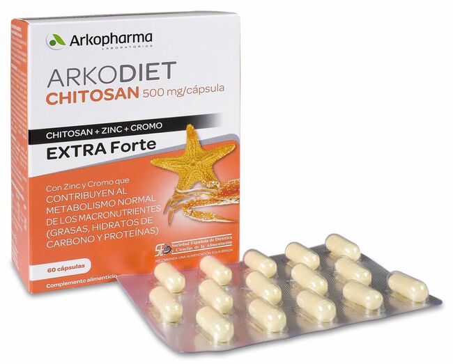 Chitosan Extra Forte 500 mg 60 Cápsulas 