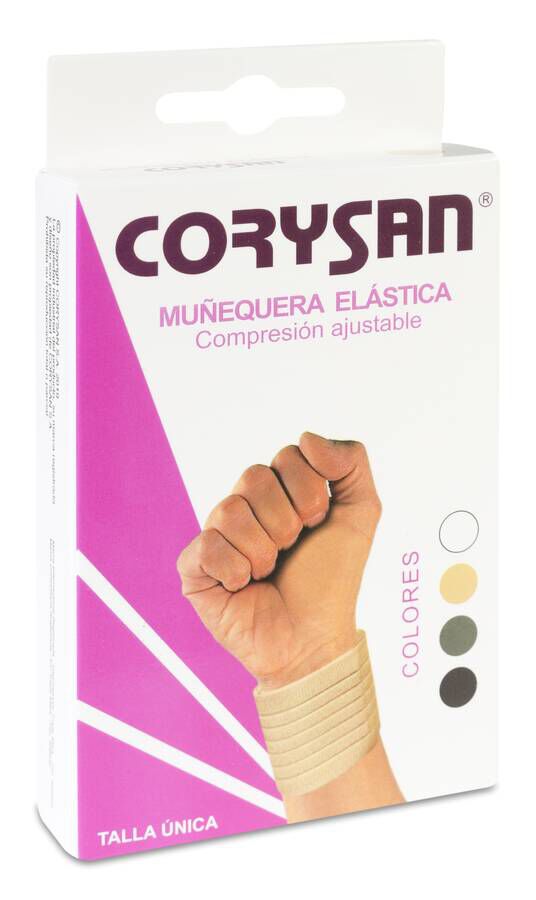 Muñequera Corysan Velcro Beige 