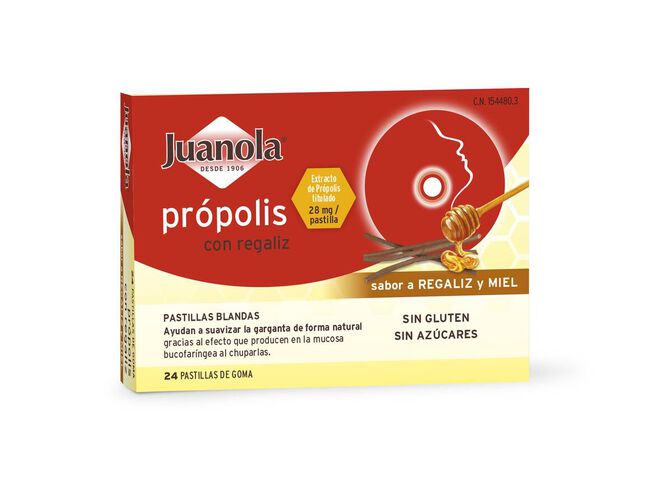 Pastillas Blandas Juanola Propolis + Regaliz 48 gr 