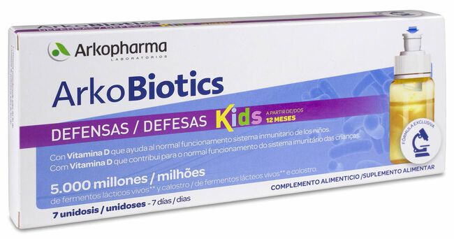 Arkobiotics Defensas Niños 7 Unidosis 