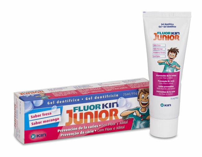 Fluor Kin Junior Gel Fresa 75 ml 