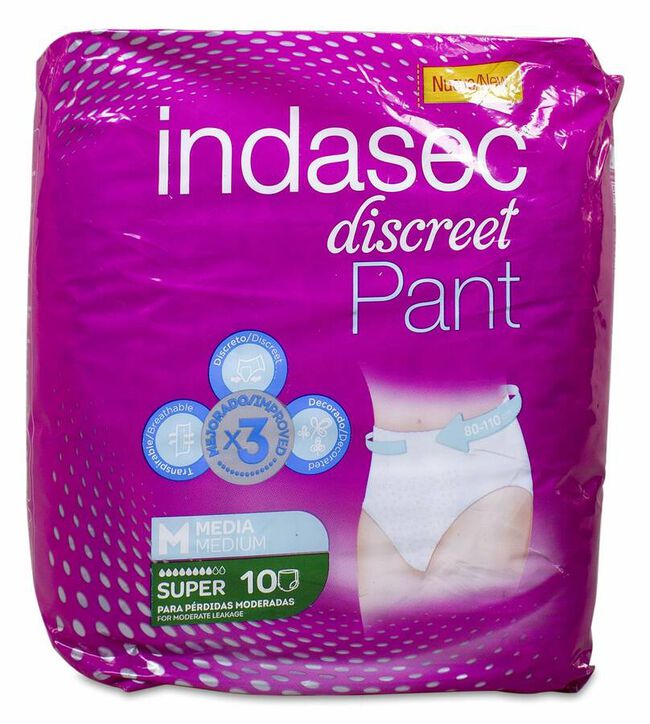 Absorb Inc Orina Dia Anat Indasec Pant Super T- Media 14 U 