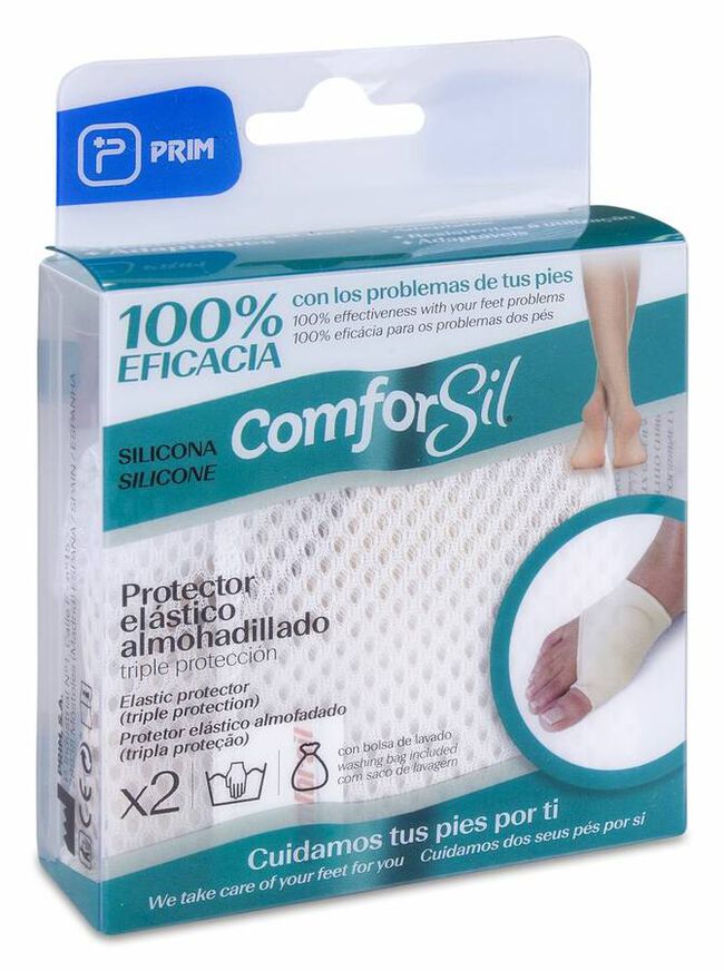 Juanetes Protector Triple Comforsil Silicona Tejido Elastico Ambos Pies T - Sp 2 U 