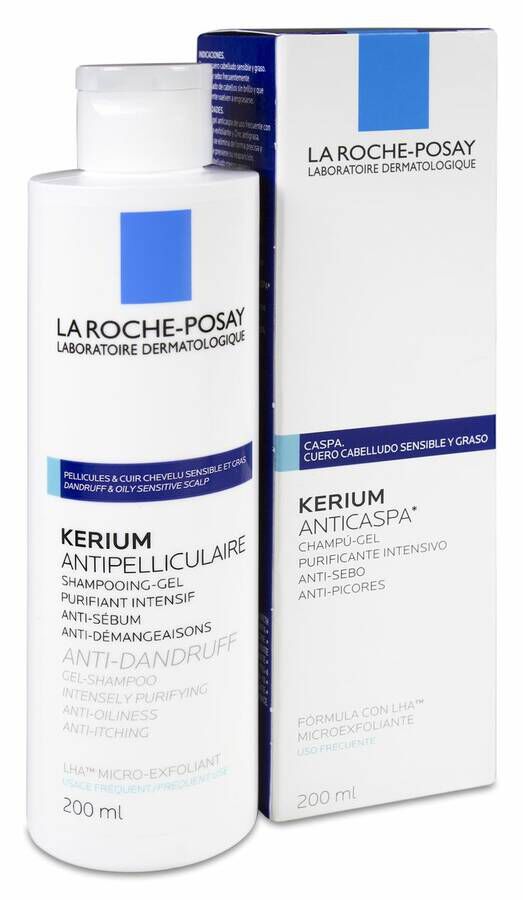 Kerium Champu Anticaspa Microexfoliante C Graso La Roche Posay 200 ml 