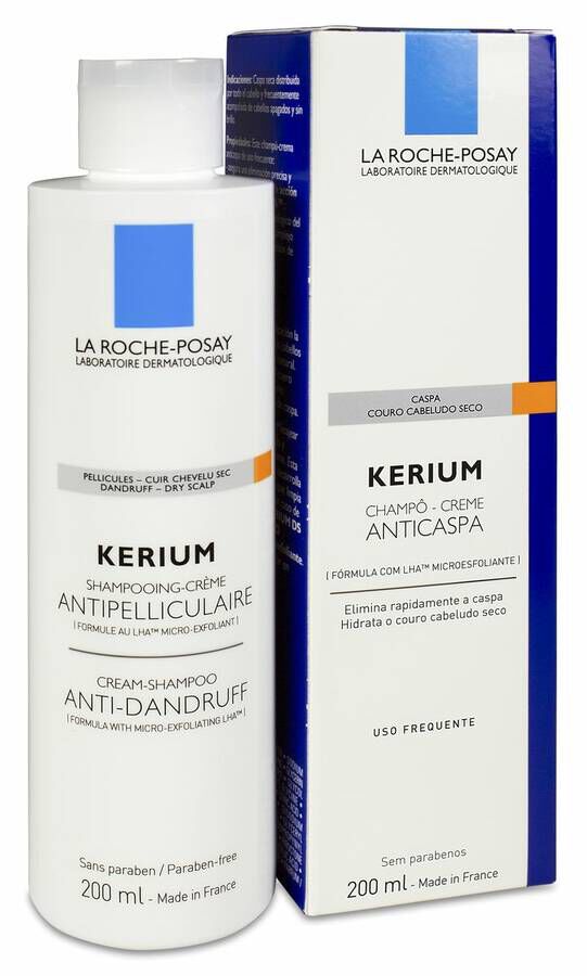 Kerium Champu Anticaspa Microexfoliante C Seco La Roche Posay 200 ml 