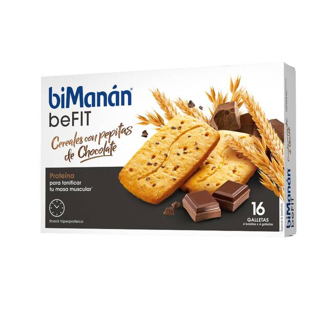 Bimanan Pro Galletas Cereales Con Chocolate Dieta Hiperproteica Hipocalorica 200 gr 