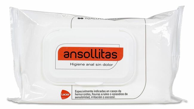 Ansollitas Toallitas Higiene Anal 50 Toallitas 