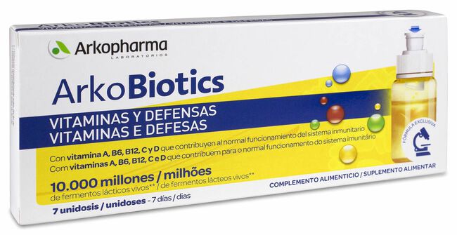 Arkoprobiotics Vit y Defensas Adultos 7 Unidosis 