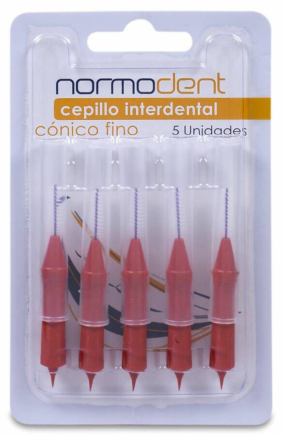 Cepillo Dental Interdental Normodent Conico Fino 