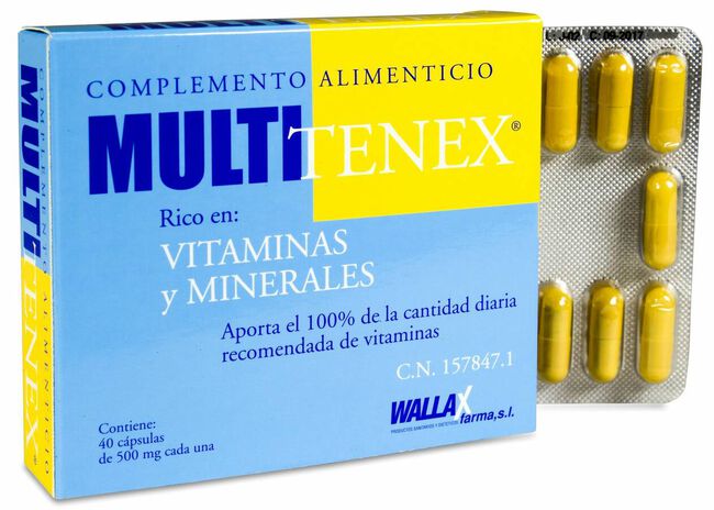 Multitenex 500 gr 40 Cápsulas 