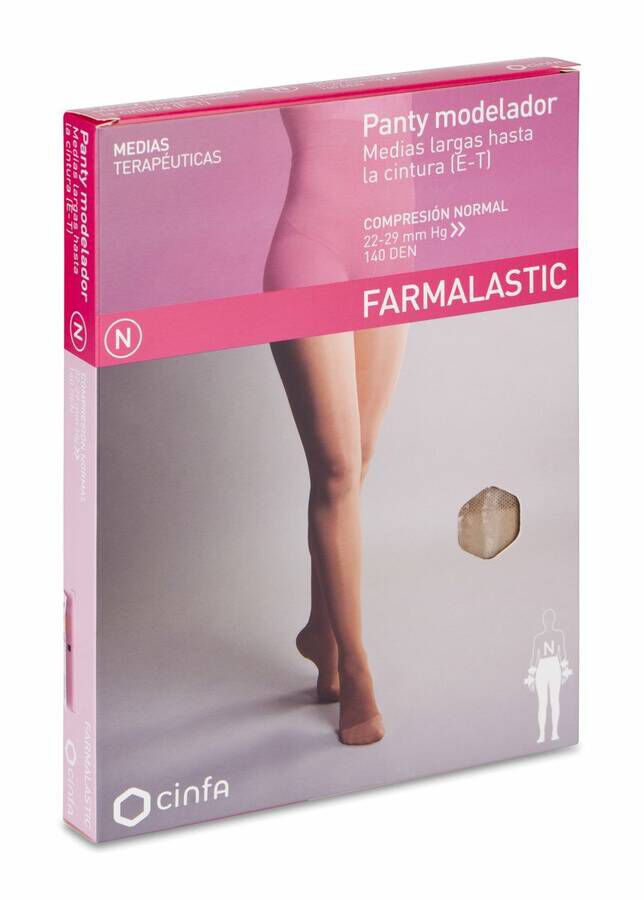 Panty Comprimidos Normal Farmalastic Cn Modelador 140 Den Beige T- P 