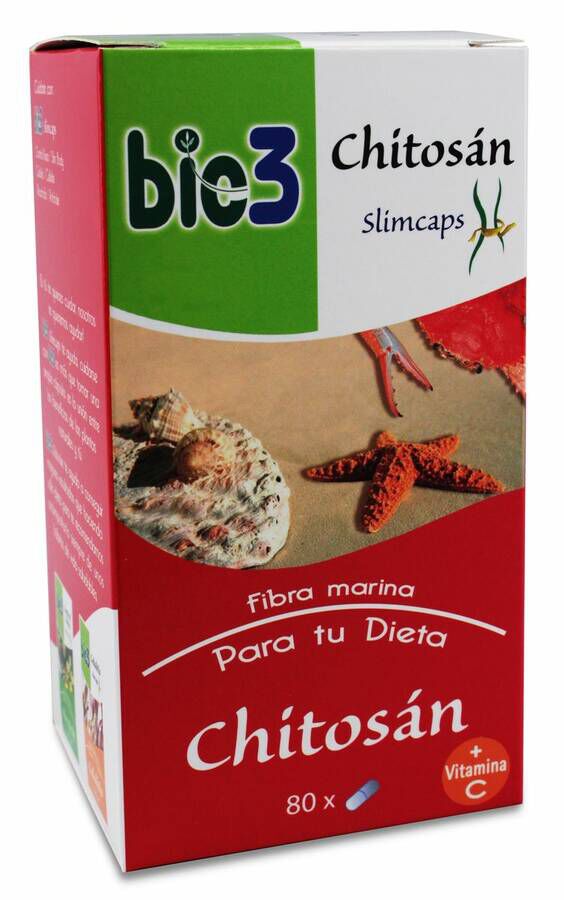 Bie3 Chitosan 500 mg 80 Capsulas 