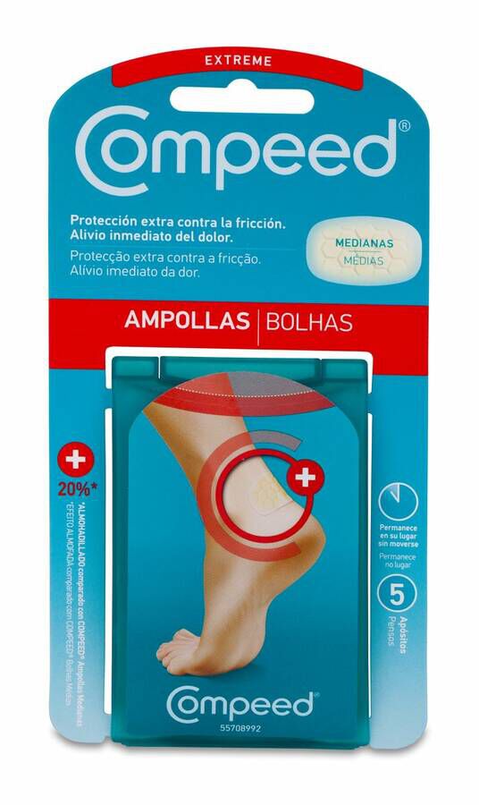 Compeed Ampollas Extreme Hidrocoloide 5 U 