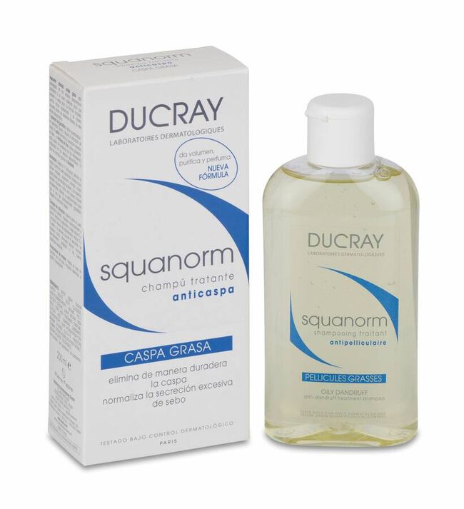 Squanorm Champu Tte Anticaspa Caspa Grasa Ducray 200 ml 