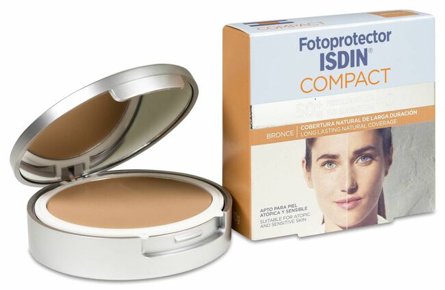 Fotoprotector Isdin Extrem Spf-40 Maquillaje Compacto Oil-Free 10 gr 