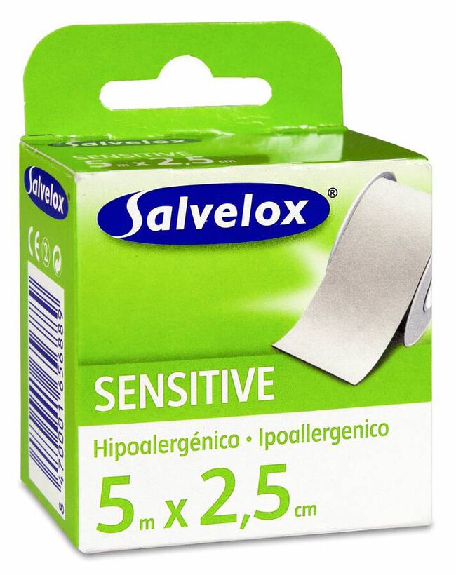 Esparadrapo Hipoalergico Salvelox Poroso Blanco 5 X 2,5 