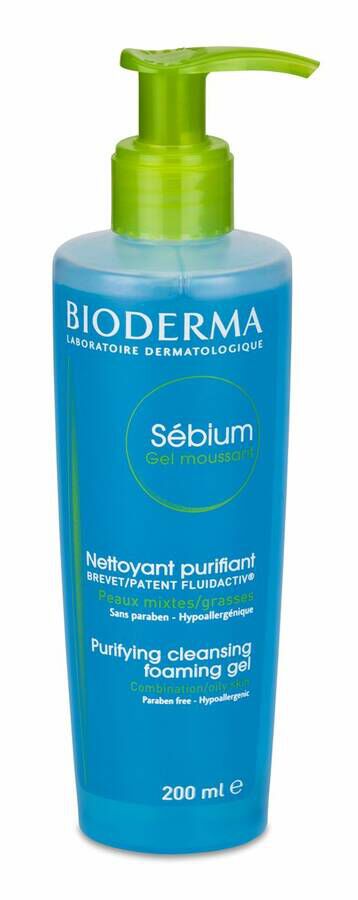 Sebium Gel Moussant Bioderma 200 ml Con Dispensador 