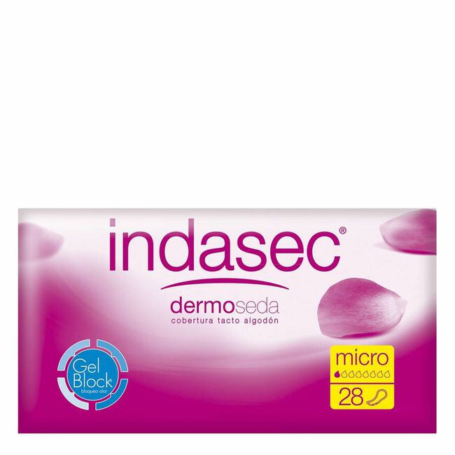 Compresa Perdidas Leves Indasec T- Micro 45 ml 28 U 