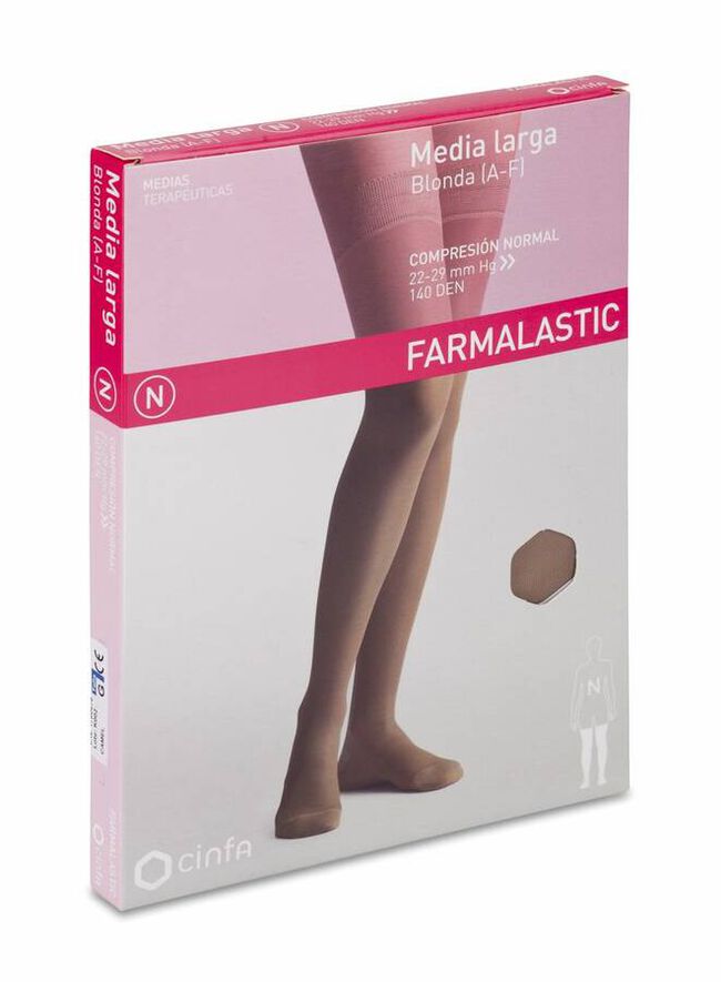 Media Larga (A-F) Comprimidos Normal Farmalastic Blonda Camel T- Gde 