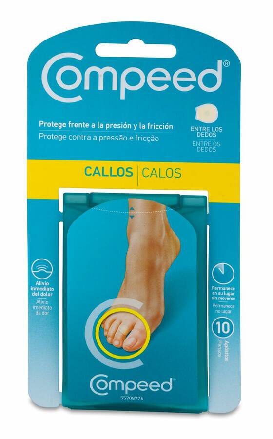 Compeed Callos Hidrocoloide Entre Dedos 10 U 