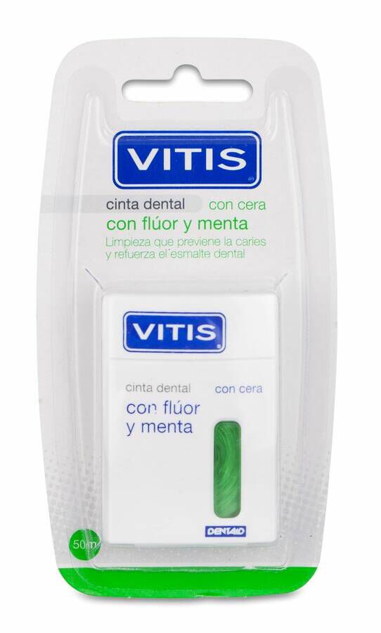 Vitis Con Fluor y Menta Cinta Dental 50 M 