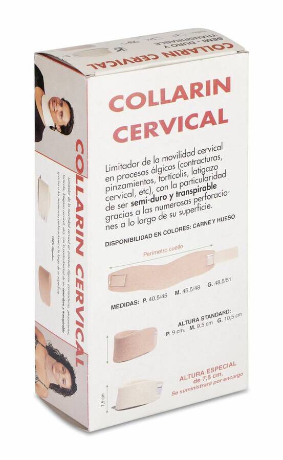 Collarin Cervical Semiduro Tovipie Hueso T- Med 25 X 12,5 X 7 