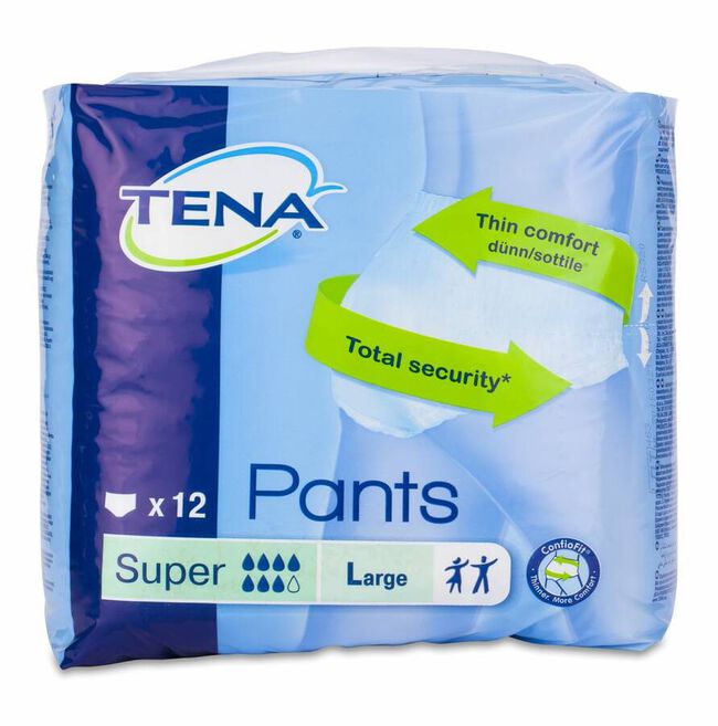 Absorb Inc Orina Ligera Tena Pants Super T- Gde 12 U 