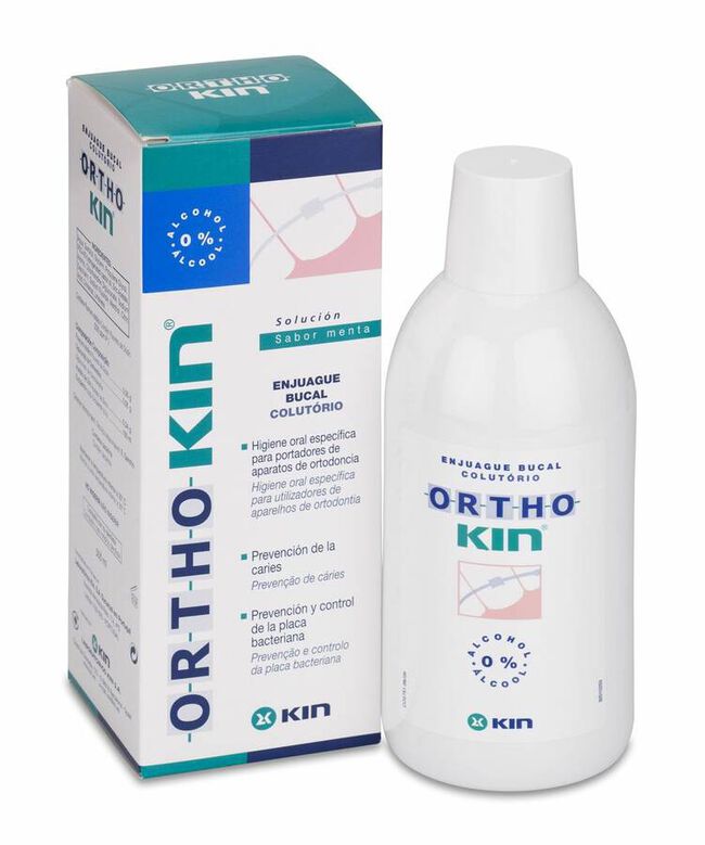 Orthokin Enjuague Bucal Menta 500 ml 