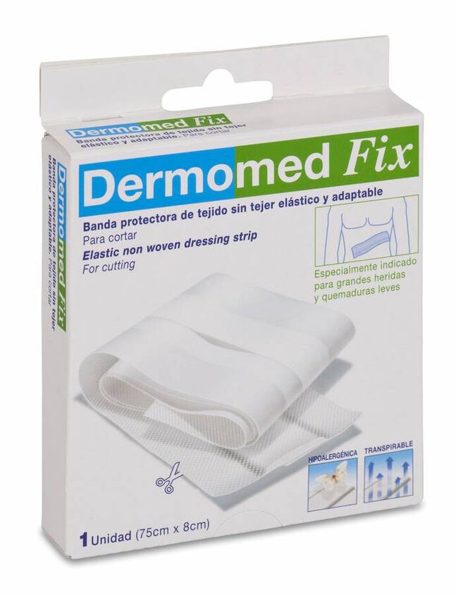 Dermomed Fix Banda Aposito Adhesivo 75 Cm X 8 Cm 