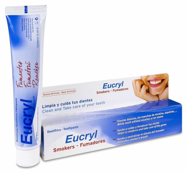 Eucryl Fumadores Crema Dentifrica 75 ml 