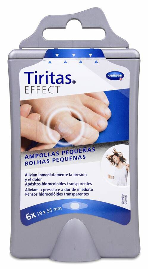 Tiritas Hydro Ampollas Dedos Pies Hidrocoloide 70 X 22 Mm /60 X 18 Mm 4+3 U 