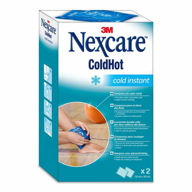 Nexcare Instant Coldhot Aplicación De Frio Instantaneo 2 Bolsas 15 X 18 Cm 