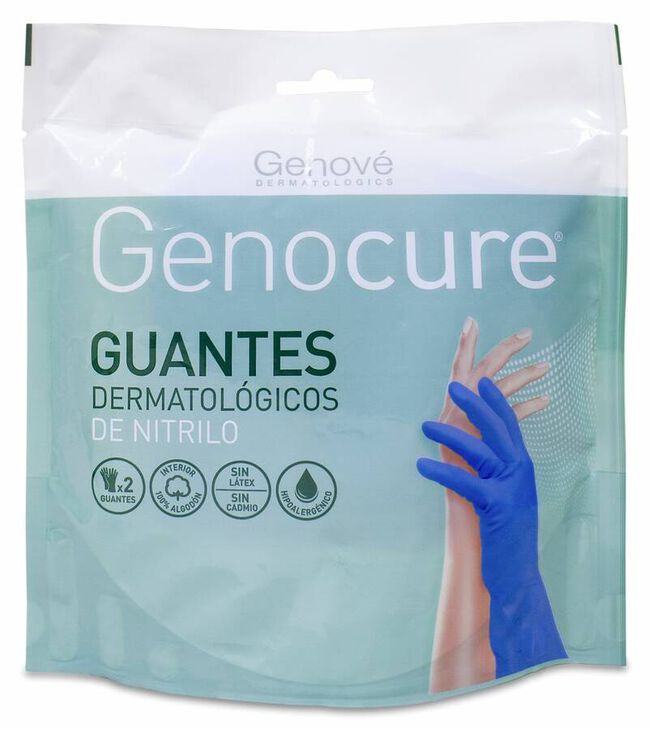 Guantes Vinilo Genove Dermatologico T- S 