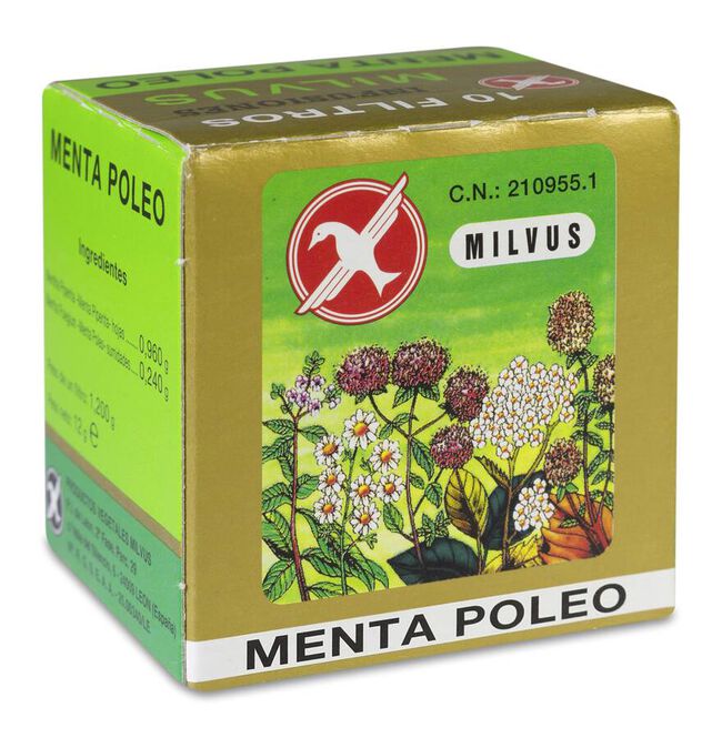 Menta Poleo Milvus 1.2 gr 10 Filtros